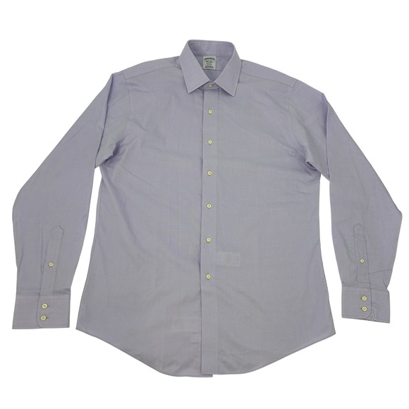 Brooks Brothers Regent Non Iron Supima Cotton Dress Shirt Men 16 36 Lavender NEW - Picture 2 of 11
